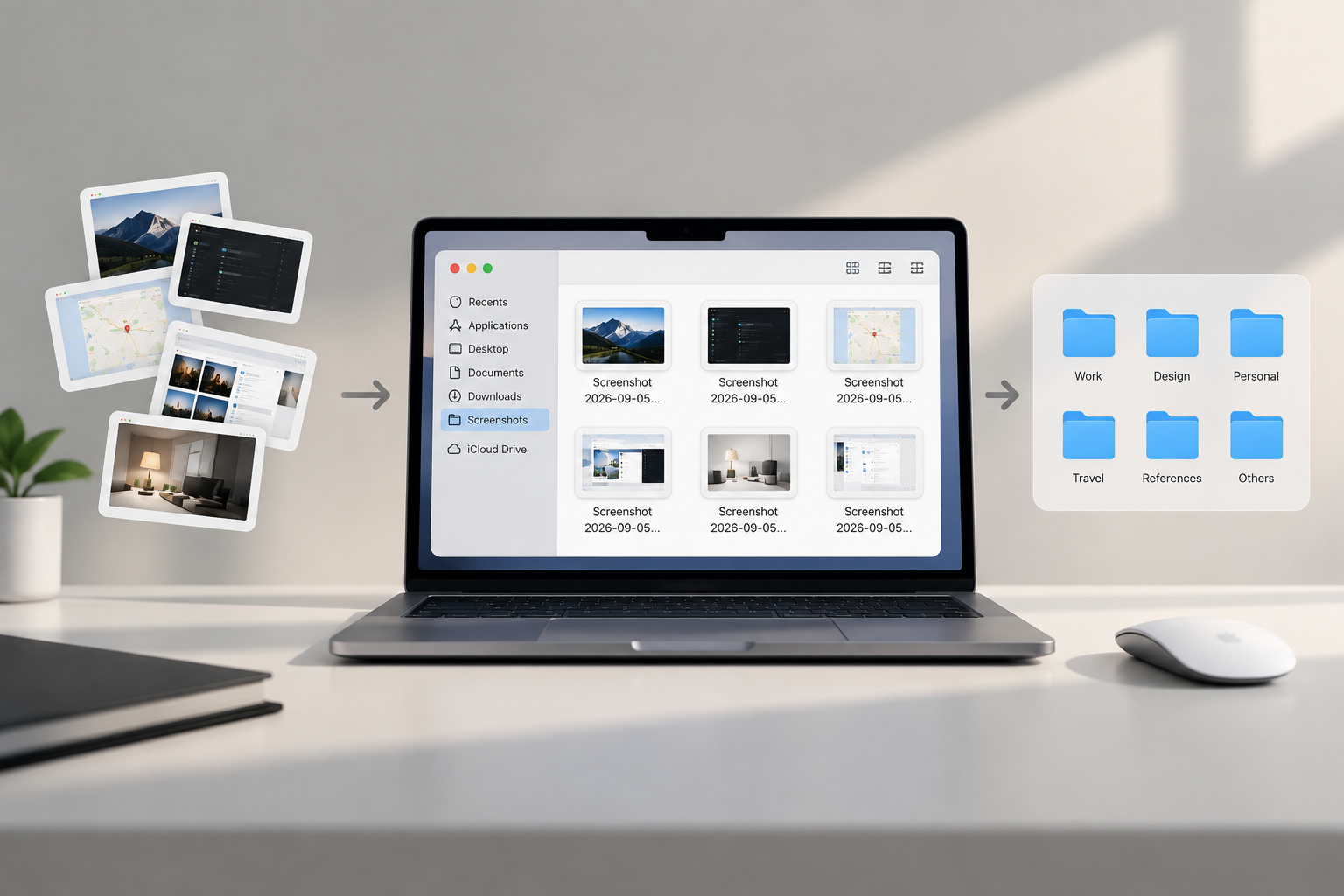 A Vibecoded screenshot organizer on Mac